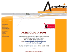 Tablet Screenshot of alergologiaplus.com